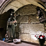 In Korb vor der Christus Statue werden Wunschzettel deponiert, ähnlich wie an der Klagemauer in Jerusalem