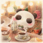 2024.5 「毎日頑張るあなたにコーヒーを淹れたいぽてぱんだ」Gift展出品作品