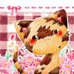 2020.1 「さびねこさんとコスモス」創作空間caféアトリエ様委託用描き下ろし作品