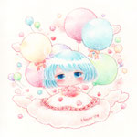 2026.1 「ふわふわ(mini)」　ぎゃらりぃあと様「ふわふわ」展 展示作品