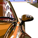PORSCHE SPIEGELUNG X 2019 - Acryl auf Leinwand - 1,3m x 1,2m