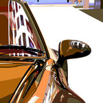 PORSCHE SPIEGELUNG X 2019 - Acryl auf Leinwand - 1,3m x 1,2m  sold
