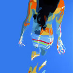 SCHWIMMERIN I  2024  -  Acryl LW  -  1,8m x 0,8m  price on request