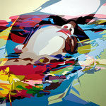 RÜCKENLAGE II  2025  -  Acryl LW  -  1,6m x 1,6m  price on request