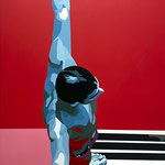 Springer II  2024  -  Acryl LW  -  1,8m x 0,8m  sold