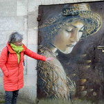 La Dame de Soissons, première oeuvre de C215 à Soissons.