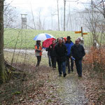 Mit 20 Personen starteten wir die Wanderung entlang der Wutach auf schweizer Seite