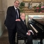 Con il M° Gino Brandi, mio maestro di pianoforte al Conservatorio "G.B. Martini" di Bologna