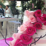 Pastel para Boda en xochitepec morelos con flores naturales