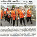 Extrait du Journal "Ouest-France - édition Saint-Lô" du22 juin 2011