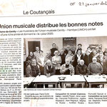 Extrait du Journal "Ouest-France -  édition Coutances/Notre Dame de Cenilly du 27 janvier 2020