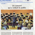 Extrait du Journal "La Manche libre - édition Coutances/Gavray" du 28 mai2011