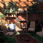 Wintergarten mit Engel