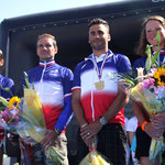 Le podium tricolore 2012 dans les deux catégories hommes et femmes