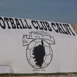 Le tifo de Calvi sur la digue du port