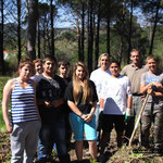 Le groupe du chantier nature
