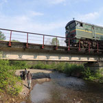 trein bij Tumnin rivier