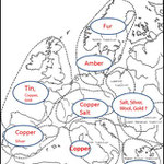 MAPPA DEI COMMERCI DURANTE L' ETA' DEL BRONZO