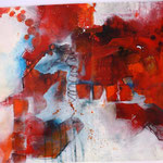 Landschaft rot-weiß; 70x50