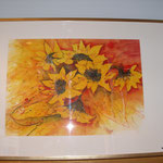 Sonnenblumen; Aquarell