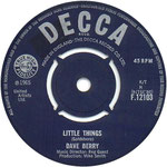 Little Things/I've Got a Tiger by the Tail Decca F 12103 1965