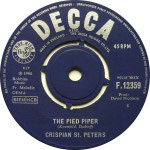 The Pied Piper/Sweet Dawn, My True Love Decca F 12359 1966 side A