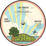 Call Me Diamond/Lady Wonder Island WIP 6101 1971 side B