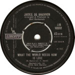 What the World Needs Now is Love/It's Love Baby Liberty LIB 10202 1965