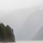 Gleichzeitig frage ich mich, wie die Leute nur die ganze Zeit auf ihr Handy starren können, wenn vor dem Fenster die Einzigartigkeit der norwegischen Landschaft vorbeizieht, die auch im schlimmsten Regen einfach nicht zu toppen ist!