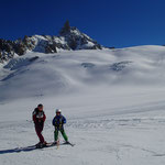 Photo sous la Dent du Géant