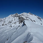 L'entrée du couloir à Zub vue depuis la Tête Nord