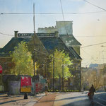 Nuts Spaarbank Den Haag Watercolor 50 x 70 cm