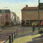 Mauritskade - Noordeinde Den Haag. Oil on canvas. 30 x 40 cm SOLD