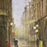 Spuistraat Den Haag Watercolor 70 x 50 cm