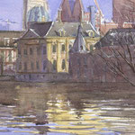 Mauritshuis Den Haag. Watercolour 25 x 37 cm