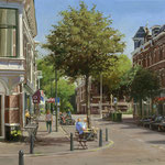 Weimarstraat Den Haag. Oil on canvas. 30 x 40 cm SOLD
