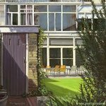 Surinamestraat Den Haag. Olieverf op doek. 35 x 50 cm