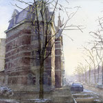 Regentesselaan - Columbusstraat Den Haag. Watercolour. 30 x 40 cm SOLD