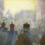 fanfare schilderij muziek muzikanten harmonie