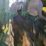 Fanfare Acryl op doek 90 x 120 cm. SOLD