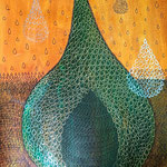 "Series Droplets" /Indian inks, / 36 x 48 cm / 2022