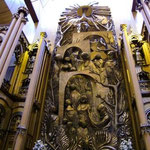 A Bronze Altarpiece Showing Human Progress Over the Life's Difficulty