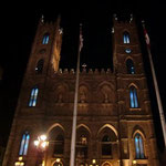 Night View: Notre Dame Basilica of Montreal