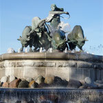 Gefion Fountain - Legendary Goddess Gefion Who Changed Her Sons To Oxen Ploughed Together to Create Zealand for One Night
