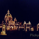 British Columbia Parliament Buildings at Night, Victoria