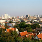 Bangkok Seen From the Artificial Hill Called Golden Mount (Phu Khao Thong)