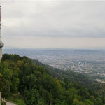 Looking at Uetliberg TV Tower from the Look-Out Tower