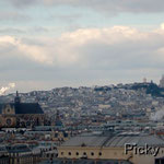 View From the Top of Tower - Montmartre, the White-Domed Basilica on the Left