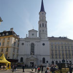 St. Michael's Church (Michaelerkirche) in Front of the Hofburg Palace