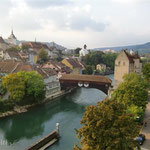 Covered Bridge Over the Limmat River